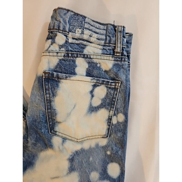 Revice Jeans Ex Boyfriend Button Fly Blue Bleached Faded Clouds 28 X 30 - Picture 7 of 7